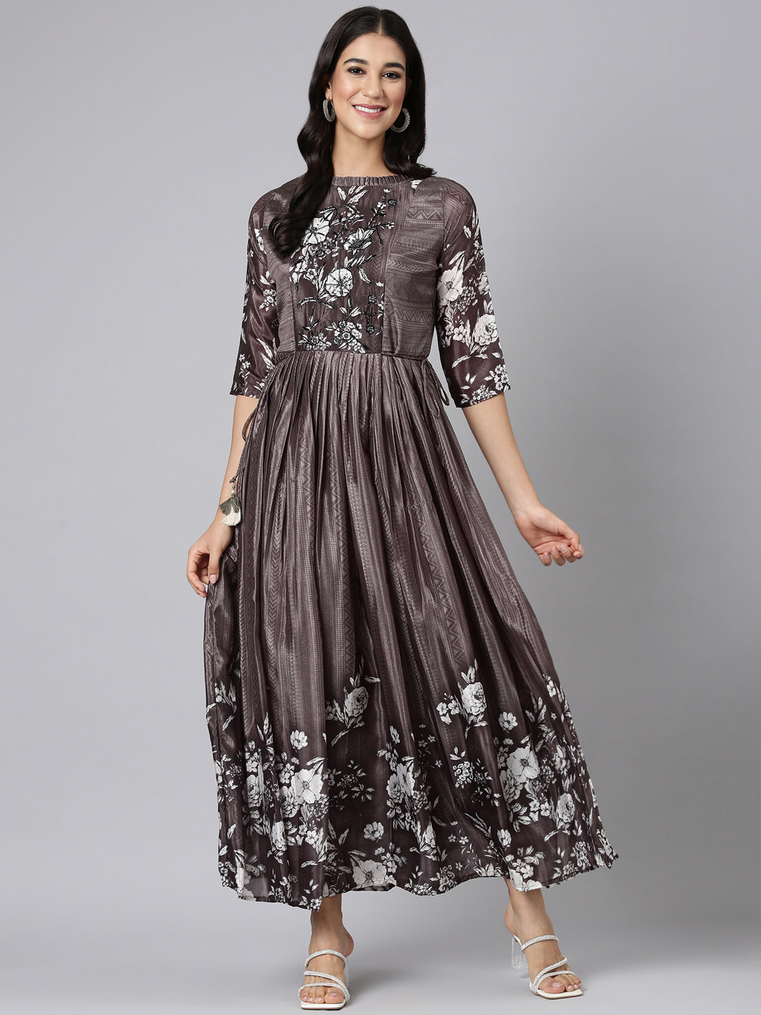 sachin and babi light blue dress Grey Maxi Dresses main image 1