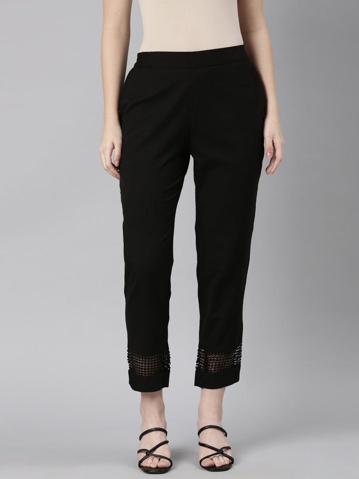 Neerus Black Color Pant