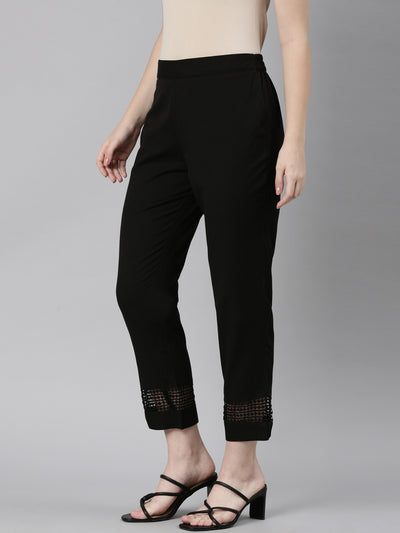 Neeru's Black Color Pant