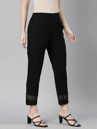 Neeru's Black Color Pant