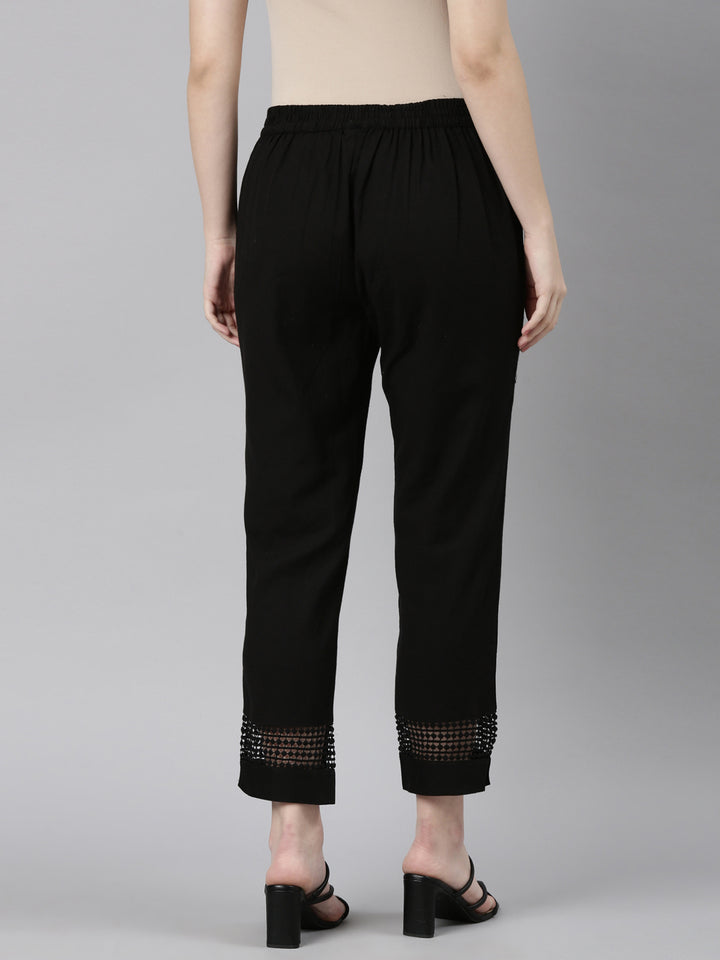 Neerus Black Color Pant