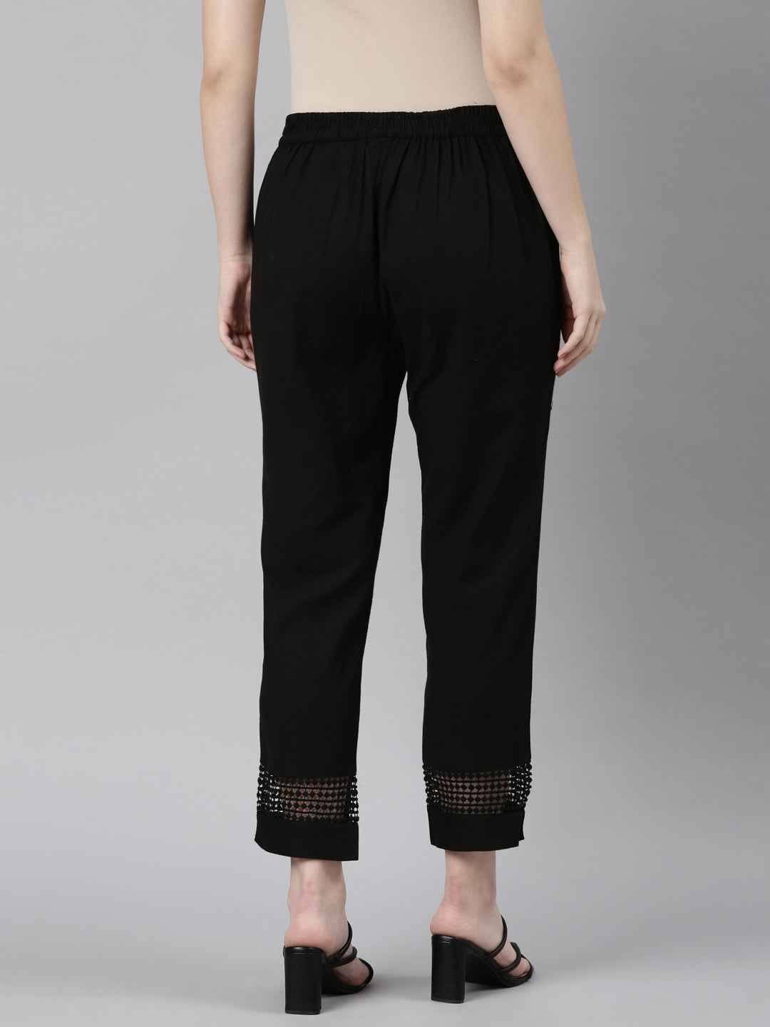Neeru's Black Color Pant