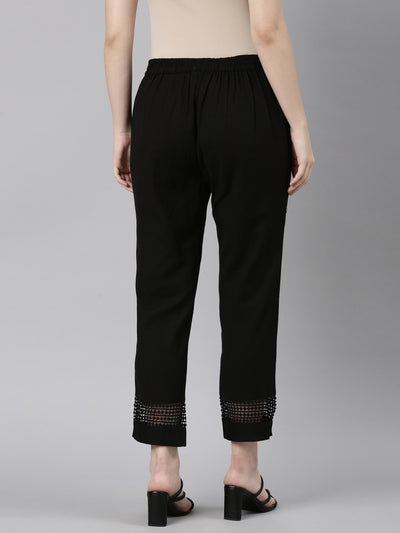 Neeru's Black Color Pant