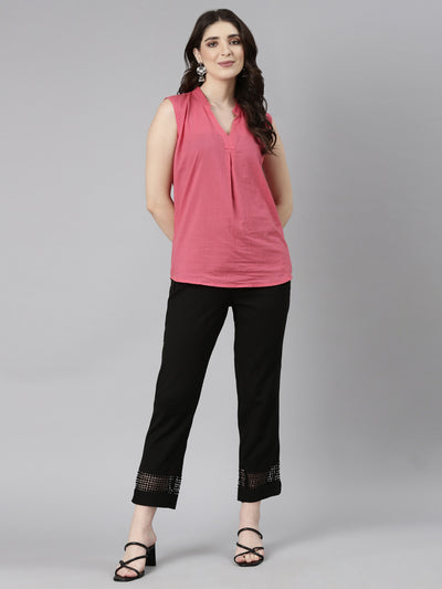 Neeru's Black Color Pant