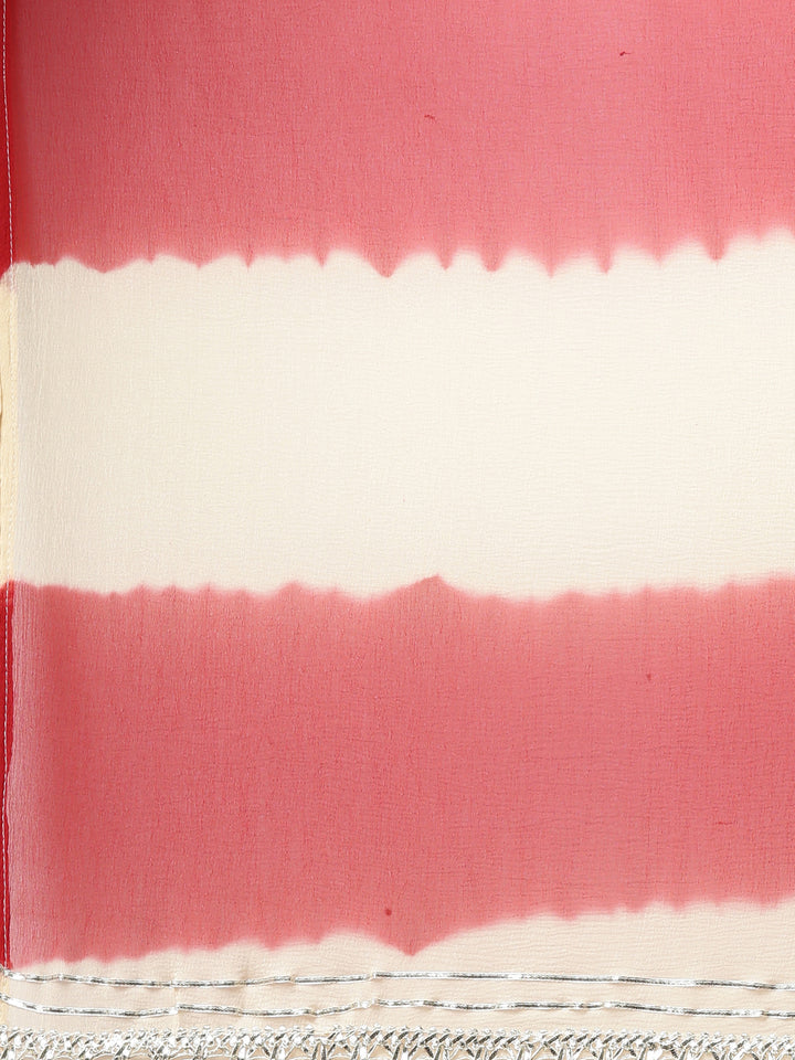 Neerus Women Red Ethnic Motifs Dyed Straight Kurta with Skirt and Dupatta