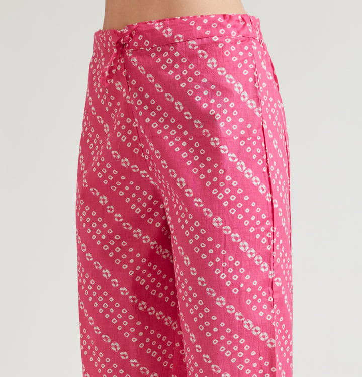 Neerus Pink embellished sequinned suit set - detail view 2