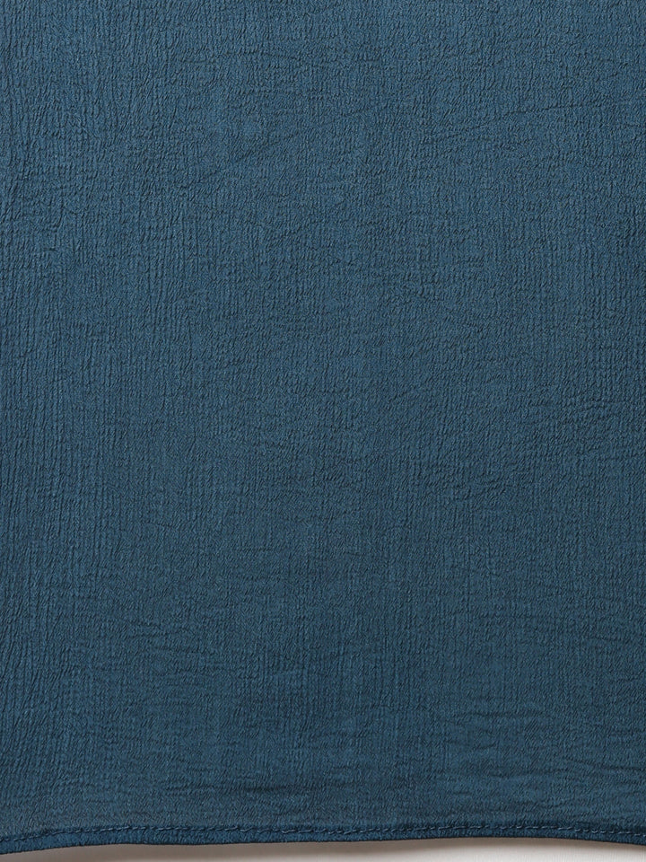 Neerus Green Regular Straight Embroidered Kurta And Trousers With Dupatta