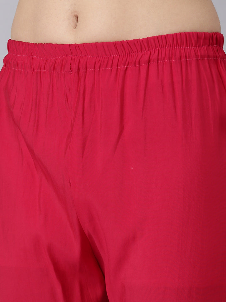 Neerus Pink shantoon solid suit set - detail view 3