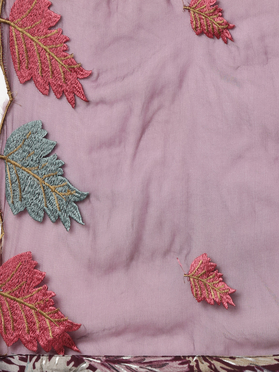 Neeru's Purple Regular Straight Tribal Kurta And Trousers With Dupatta