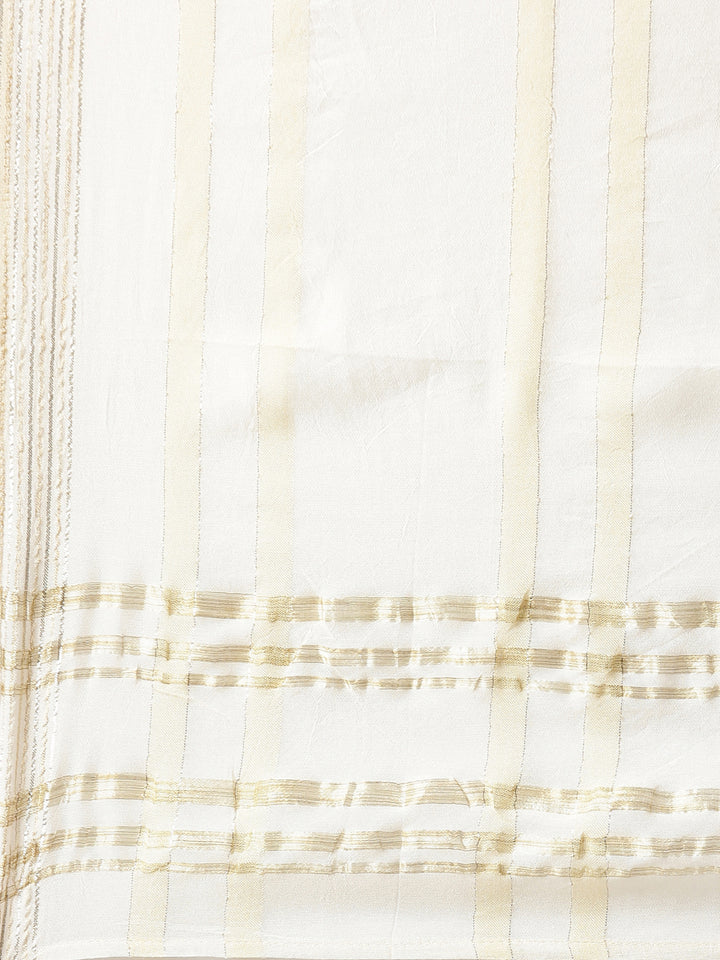 Neerus Green Regular Straight Tribal Kurta And Palazzos With Dupatta