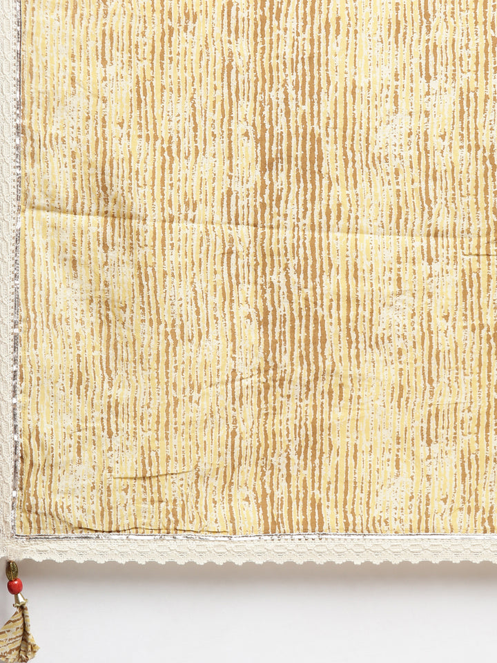 Neerus Mustard Regular Straight Printed Readymade suits