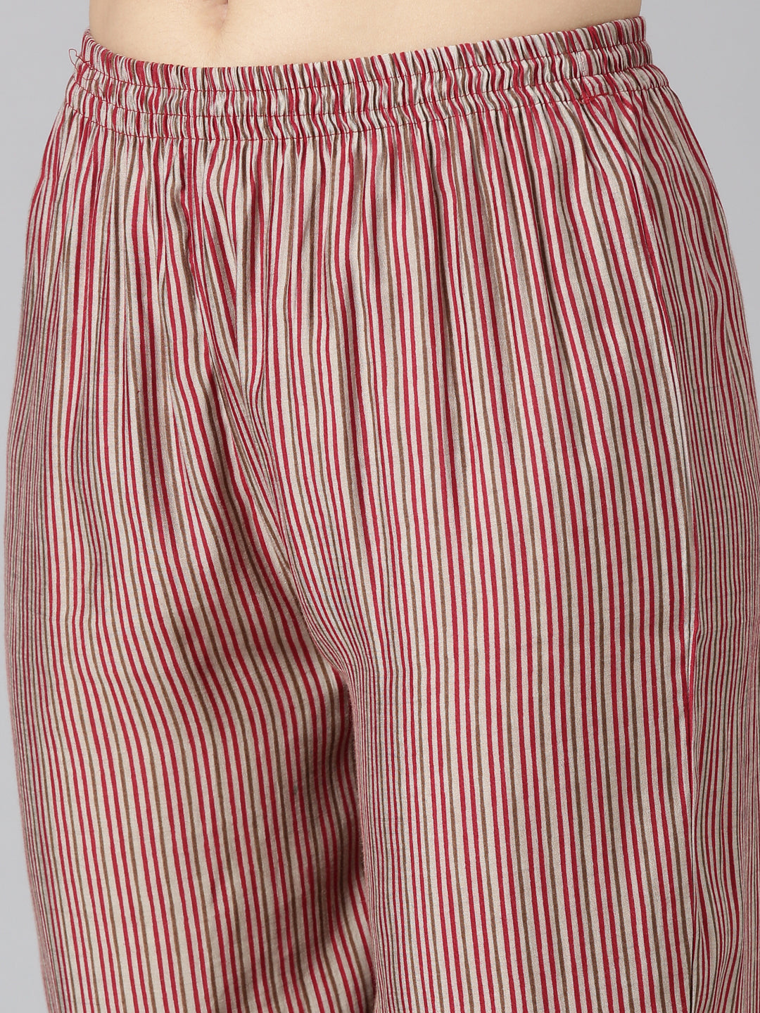 Neeru's Maroon Pleated Straight Printed Readymade suits