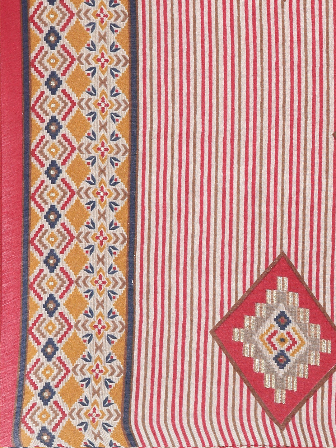Neerus Maroon printed Nyra cut kurta set - detail view 4