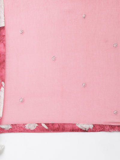 Neeru's Coral Regular Straight Floral Readymade suits