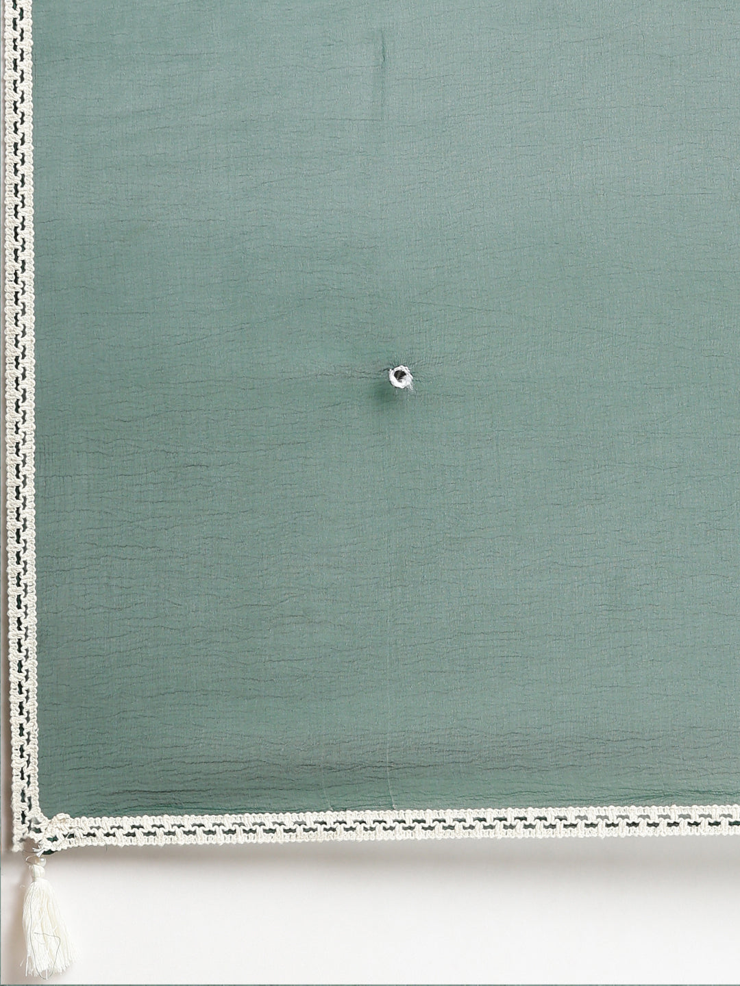 Neerus Green embroidered straight kurta set with dupatta - detail view 4