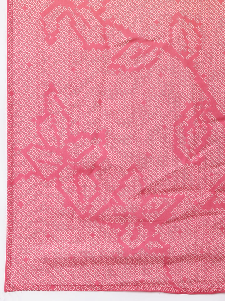 Orange Shimmer Hand Work Three Piece Set