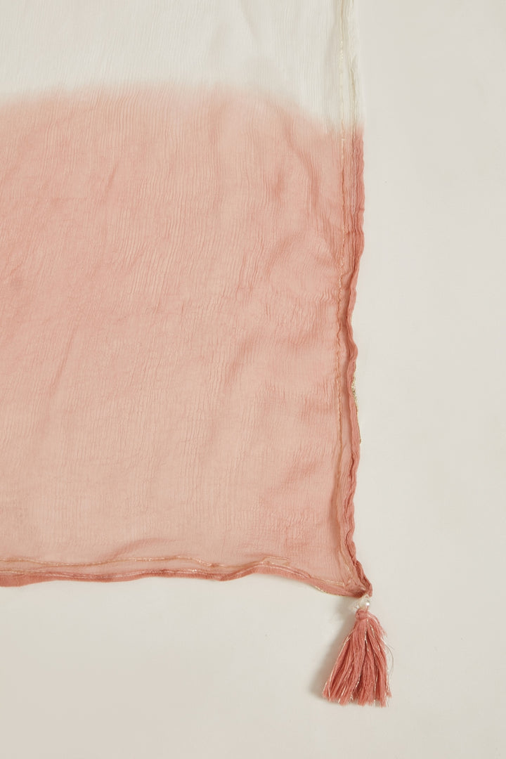 Neerus Women Mauve Striped Pleated Sequinned Kurti With Sharara