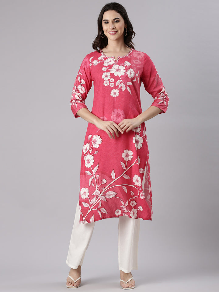 Rani Rayon Printed Kurta
