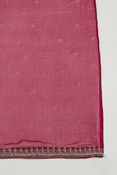 Neerus Women Maroon Bandhani Printed Silk Georgette Readymade suits