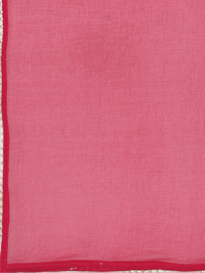 Neerus Purple Regular Straight Printed Kurta And Sharara With Dupatta