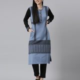 Neerus Winter Wear Woven Design Acrylic Kurta For Women