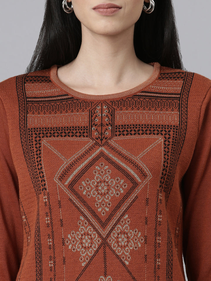 Neerus Acrylic woven kurti - detail view 1