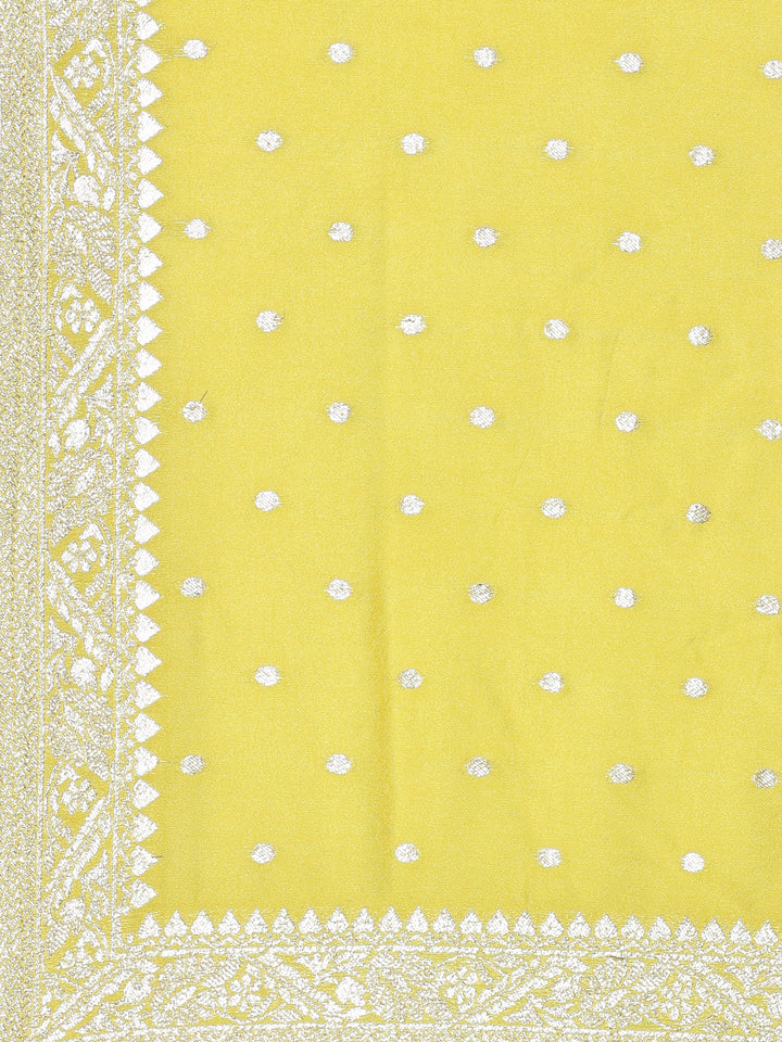 Purple Silk Embroidered three piece suit set with Contrast Dupatta