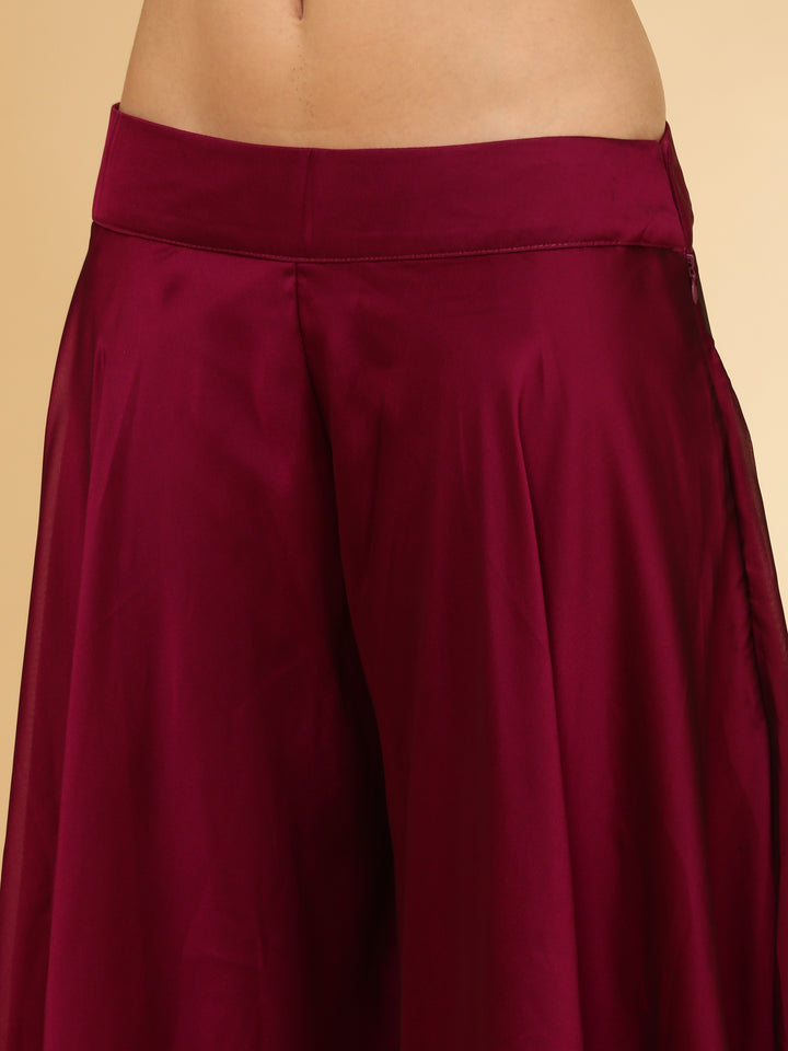 Wine Banaras Three Piece Set