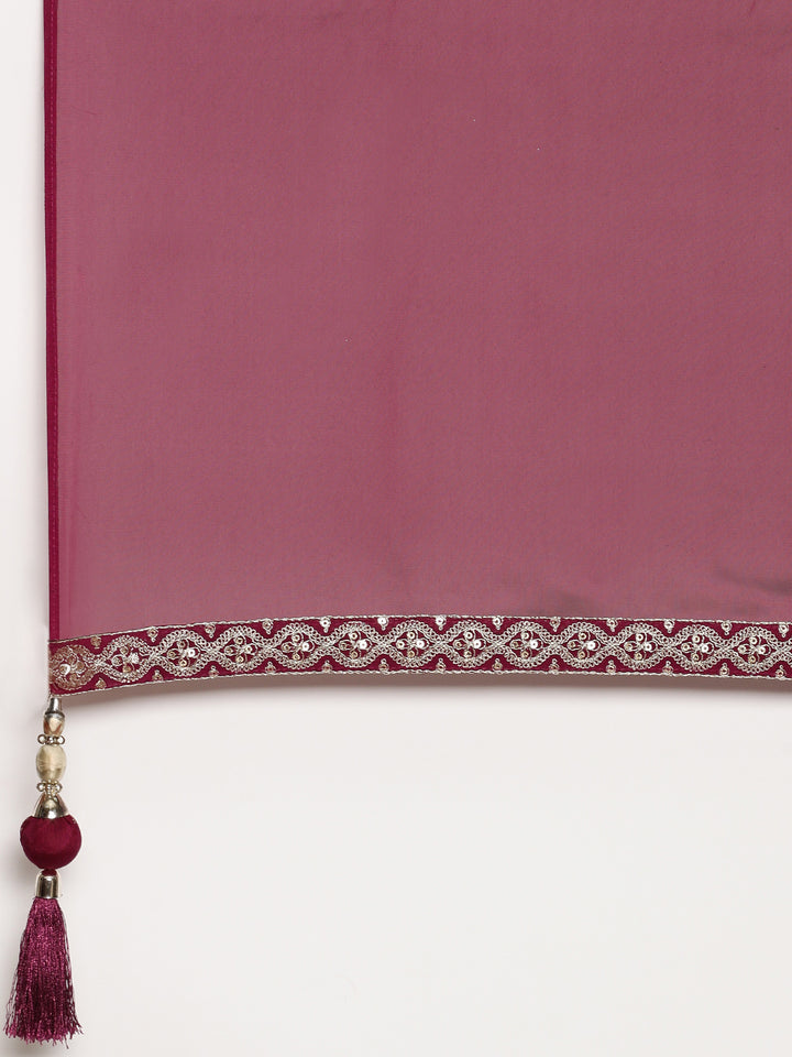 Wine Banaras Three Piece Set