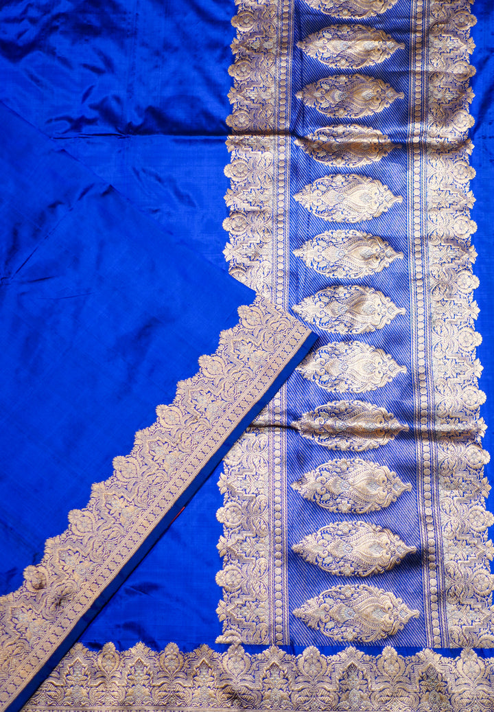 Royal Blue Banaras Silk Handwoven Saree