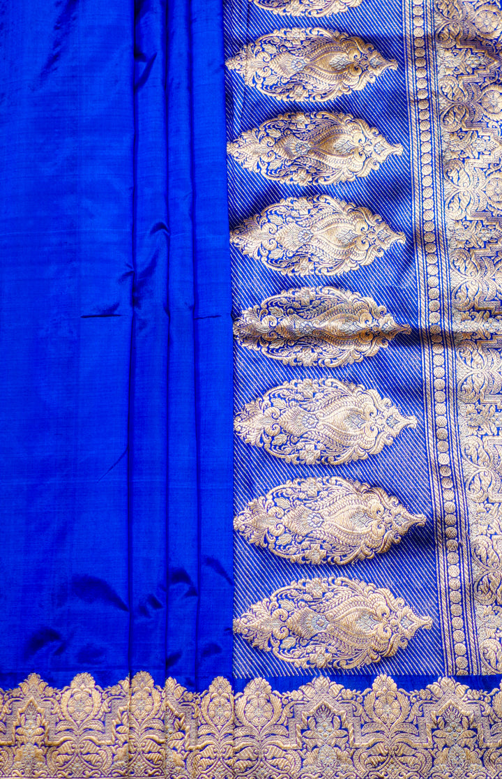 Royal Blue Banaras Silk Handwoven Saree