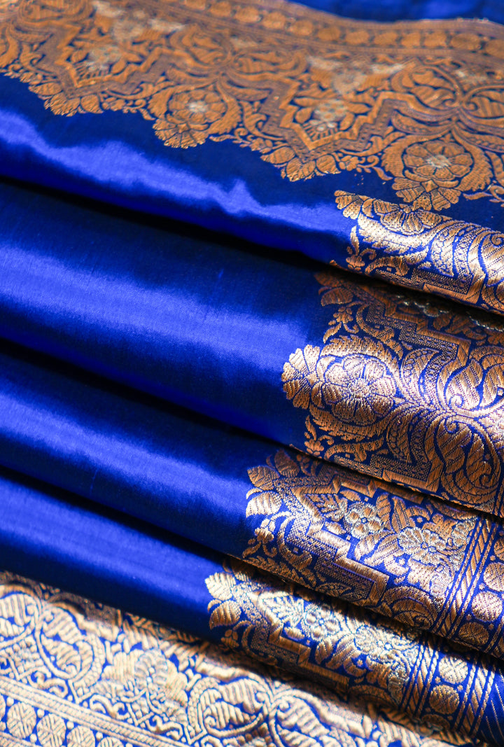 Royal Blue Banaras Silk Handwoven Saree