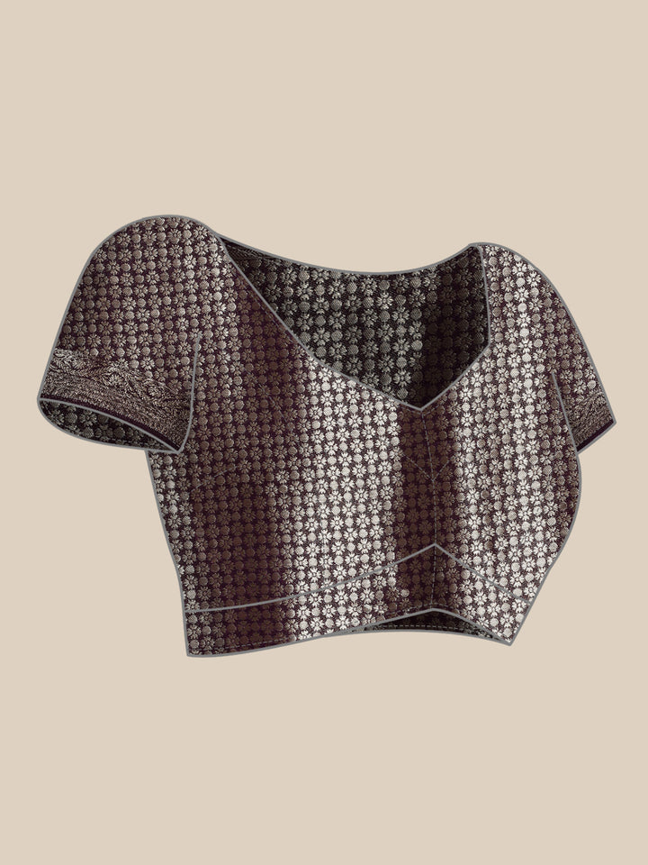 Purple Banaras Weaved Saree