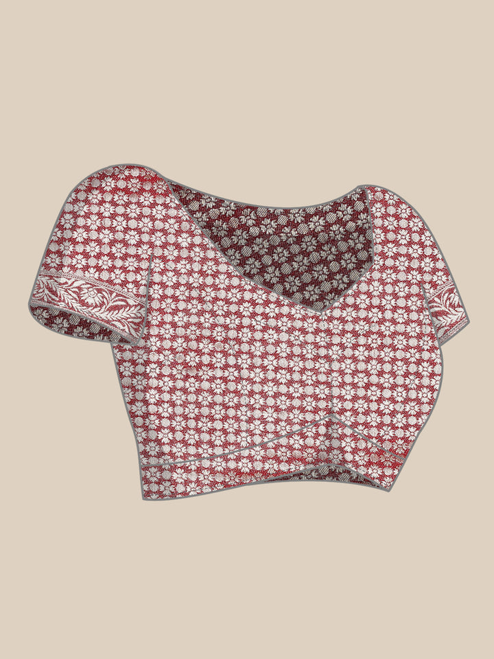 Red Banaras Weaved Saree