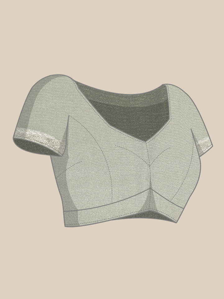 Sea Blue Banaras Weaved Saree