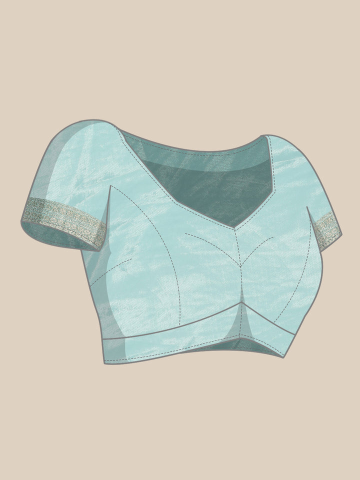 Blue Banaras Weaved Saree