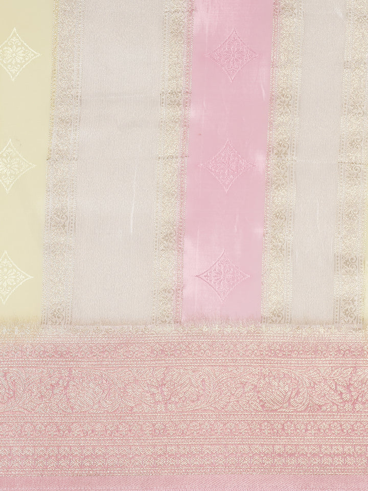 Pink Banaras Weaved Saree