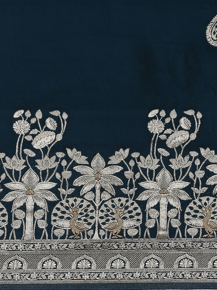 Peacock banaras silk saree