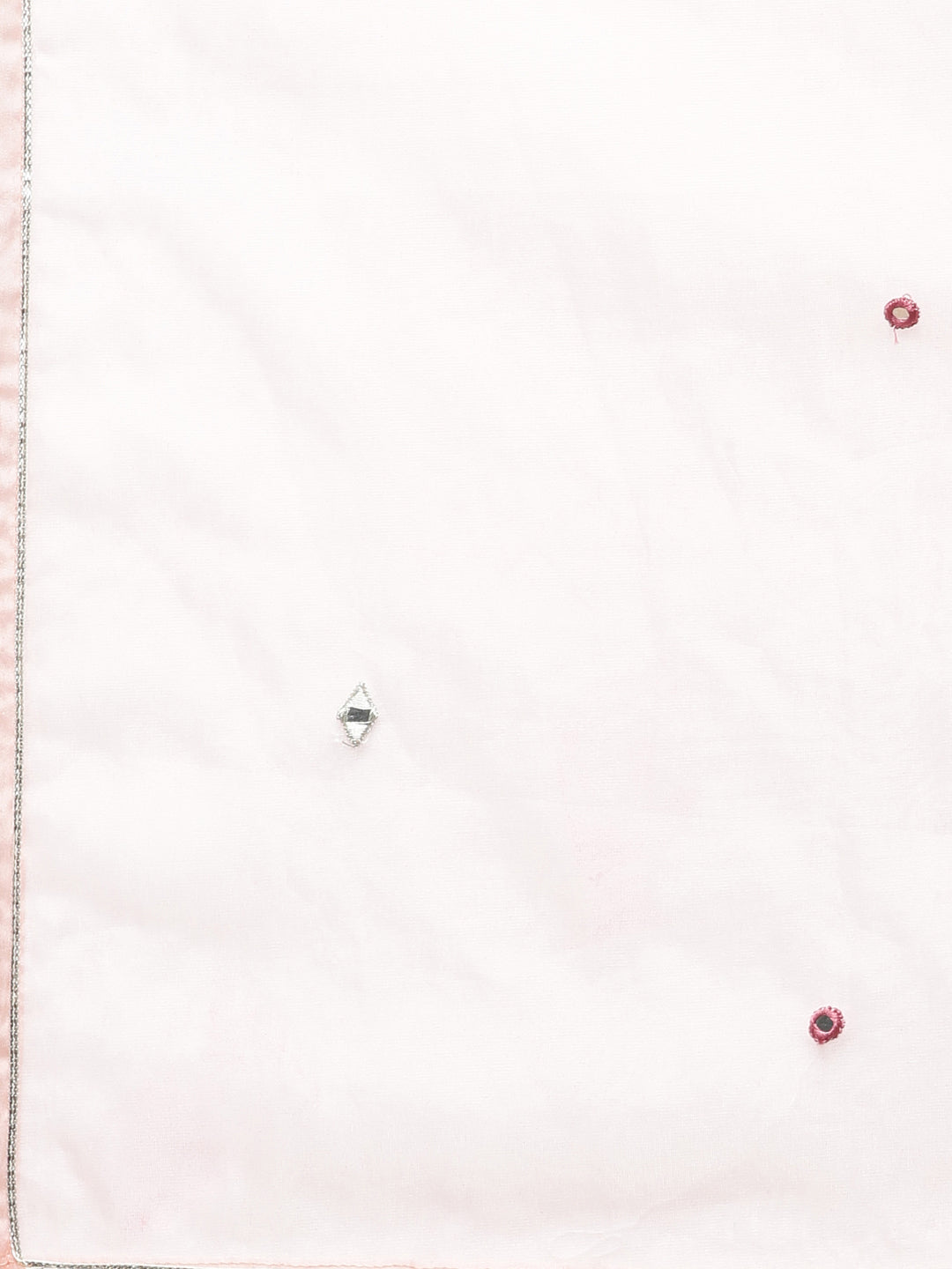 Neerus Pink printed straight sharara set kurta with dupatta - detail view 4