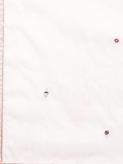 Neerus Pink Pleated Straight Printed Kurta And Sharara With Dupatta