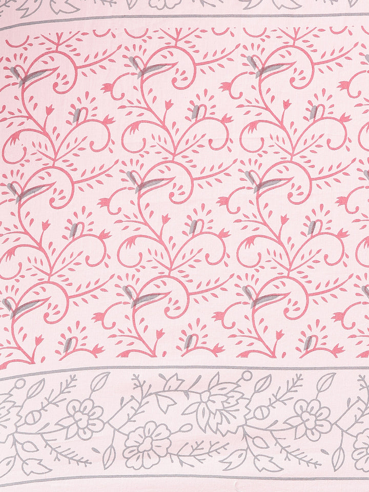 Neerus Pink Regular Straight Printed Kurta And Salwar With Dupatta