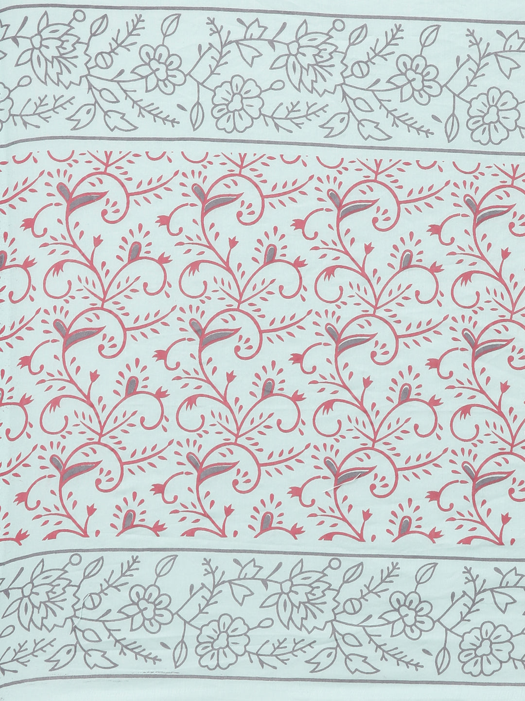 Neerus Green printed straight kurta set with dupatta - detail view 4