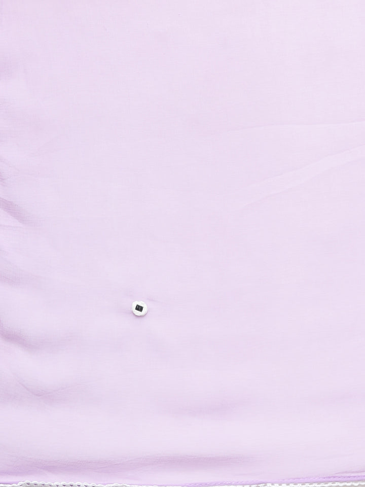 Neerus Purple printed floral suit set - detail view 4