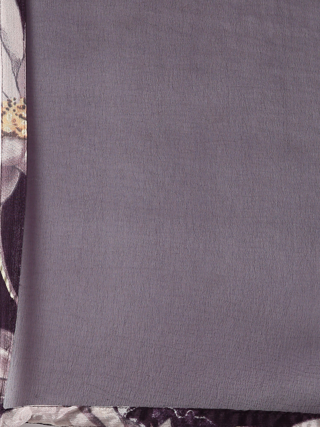 Neerus Purple printed floral straight suit set - detail view 4