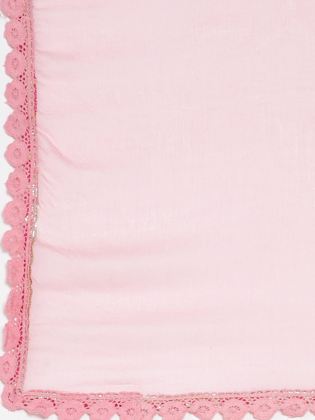 Neerus Pink cotton printed suit set - detail view 4