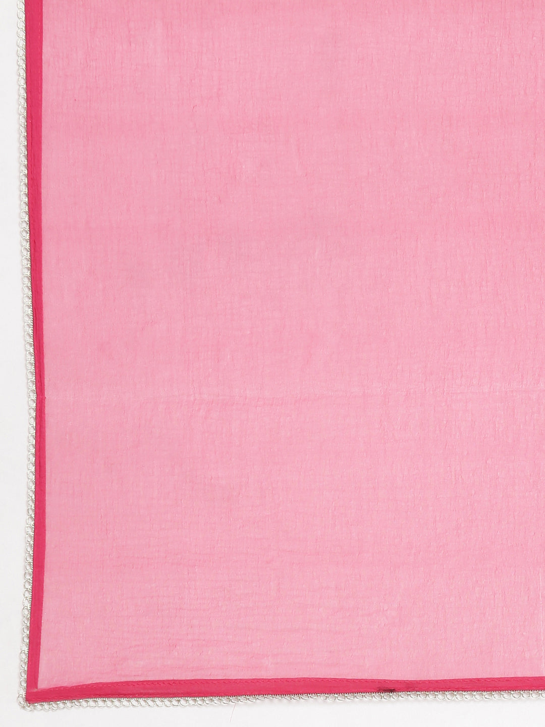Neerus Pink Embroidered Straight Kurta and Trousers With Dupatta