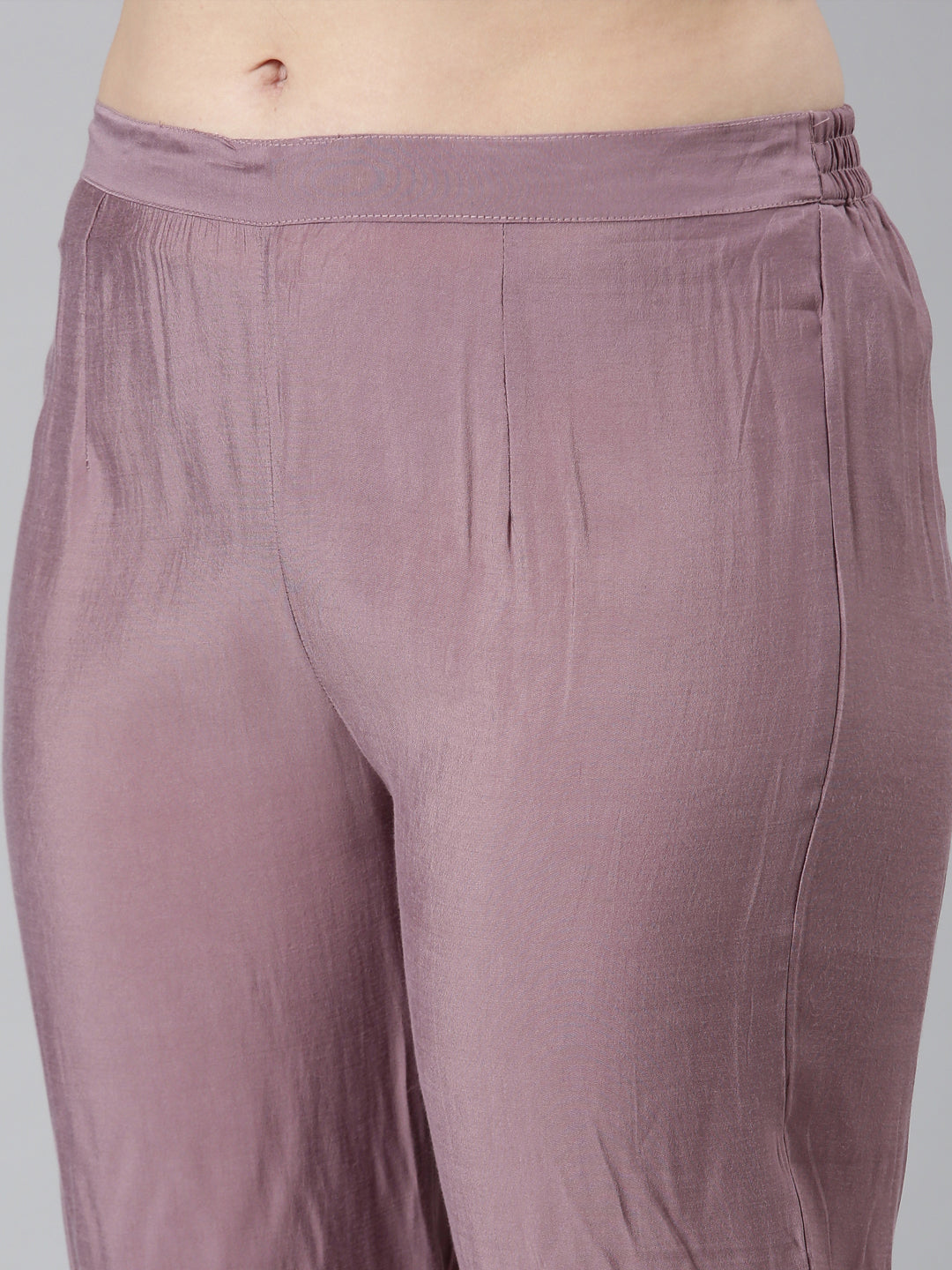 Neerus Pink Regular Straight Floral Kurta And  Trousers With Dupatta