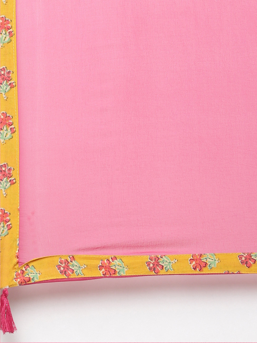Neerus Yellow cotton printed kurta set - detail view 4