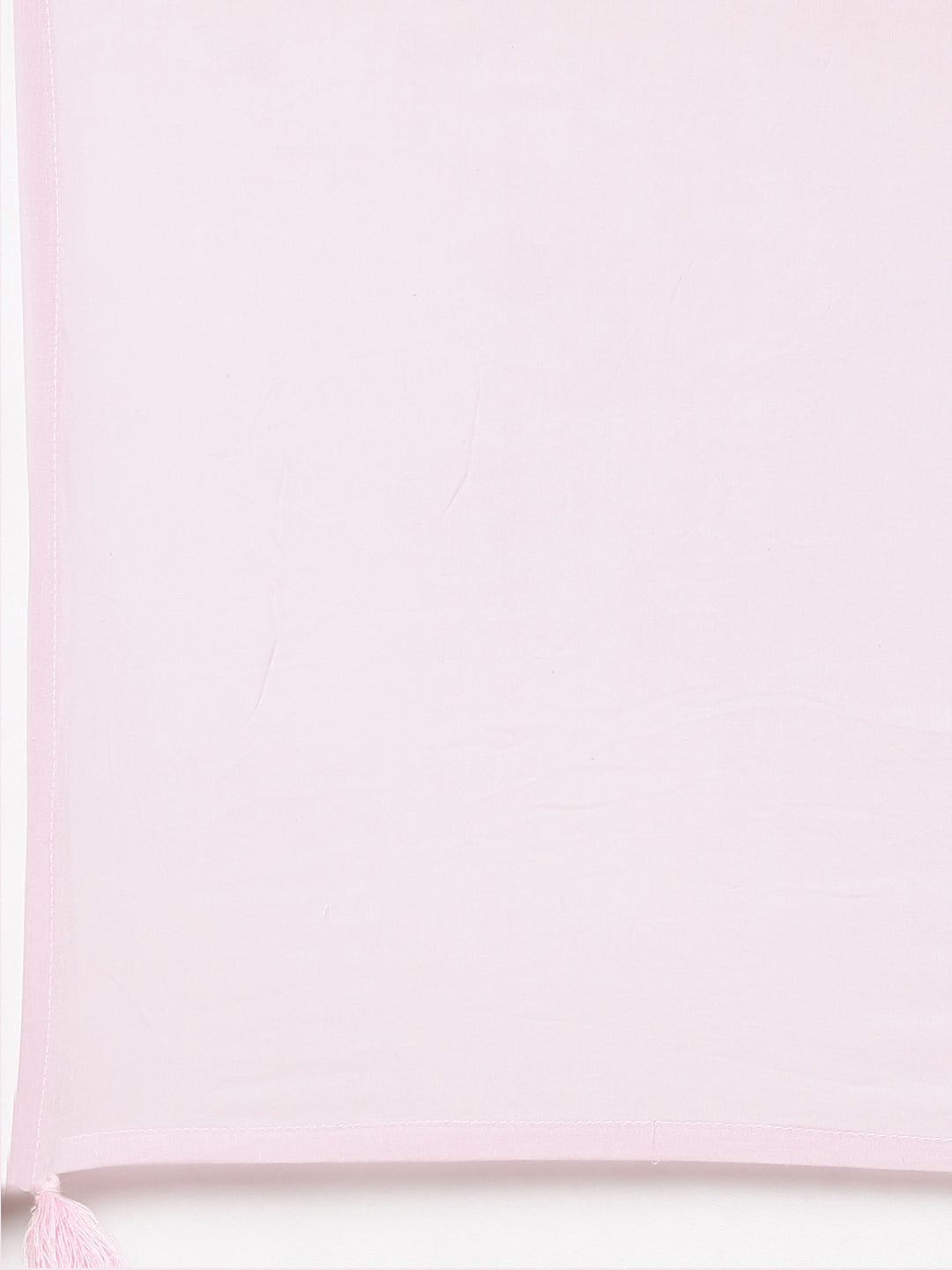 Neerus Pink Pleated Anarkali Printed Kurta And Trousers With Dupatta