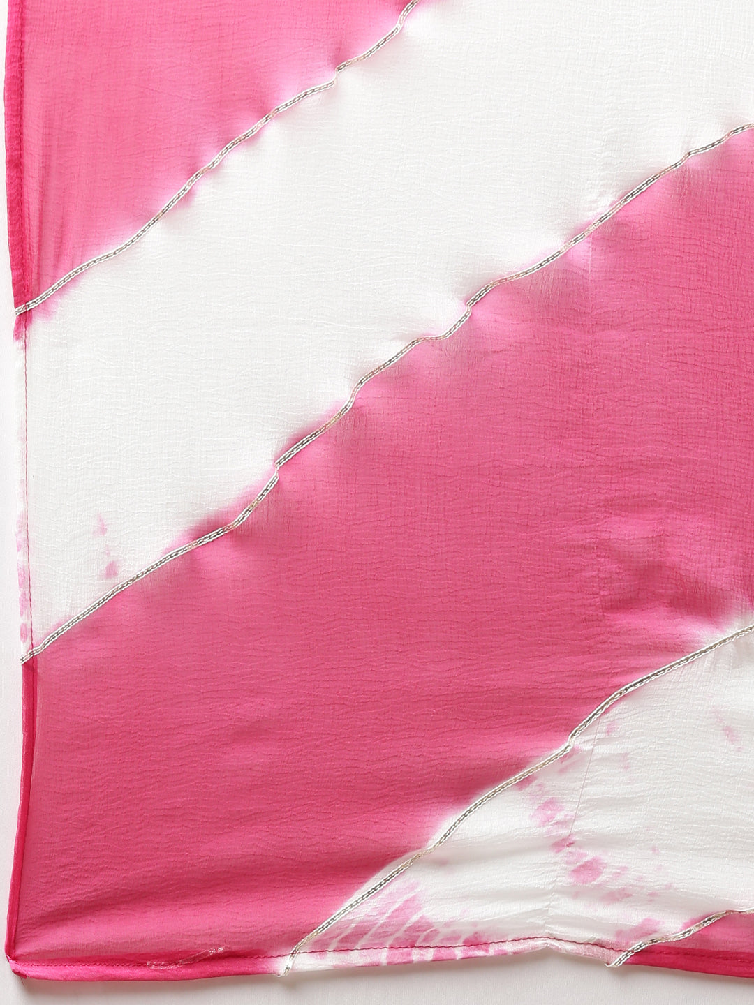 Neerus Pink Regular Straight Printed Kurta And Trousers With Dupatta